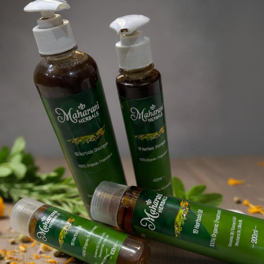 Maharani Herbals – 19 Herbal Hair Oil & Shampoo