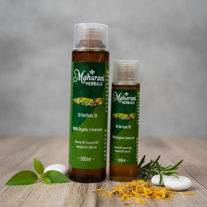 Maharani Herbals – 19 Herbal Hair Oil & Shampoo